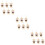 18Pcs Dark Brown Tiny Bear Dolls for Keychain Decor 11