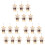 18Pcs Dark Brown Tiny Bear Dolls for Keychain Decor 4
