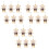 18Pcs Dark Brown Tiny Bear Dolls for Keychain Decor 5