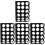 4Pcs Durable Black Acrylic Roll Holder for Craft Room Desktop Storage 4