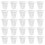 100Pcs Pe Mesh Net Pots for Hydroponics White Plastic Planting Pots 1