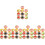 90Pcs Assorted Color Resin Mini Fake Cake Decorative Desktop Models 7