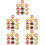 90Pcs Assorted Color Resin Mini Fake Cake Decorative Desktop Models 8