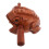 5Pcs Light Brown Wooden Frog Instruments Handcarved Percussion Decor 1