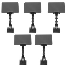 15Pcs Black PVC Price Label Holder Adjustable Sign Stand for Retail