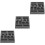 3Pcs Black Graphite Mold Set for Metal Melting and Casting Home 6