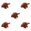 5Pcs Light Brown Wooden Frog Instruments Handcarved Percussion Decor 7