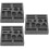 3Pcs Black Graphite Mold Set for Metal Melting and Casting Home 8