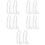 10Pcs White PVC Light Extension Cord Flexible LED Lamp Cable Accessory 8
