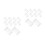 20Pcs Transparent Plastic Round End Caps Reusable Planter Box Stoppers 6