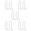 10Pcs White PVC Light Extension Cord Flexible LED Lamp Cable Accessory 9