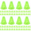 80Pcs Durable Training Marker Cones for Soccer and Drills 6
