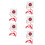 5Pcs White Emergency Call Button for Elderly Button Assist Device Home 5