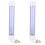 2Pcs Leakproof Automatic Pet Drinking Water Kettle Blue for Birds 2