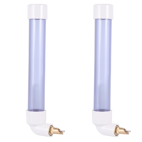 2Pcs Leakproof Automatic Pet Drinking Water Kettle Blue for Birds 1