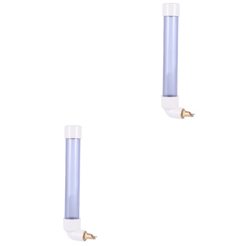 2Pcs Leakproof Automatic Pet Drinking Water Kettle Blue for Birds 2