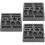 3Pcs Black Graphite Mold Set for Metal Melting and Casting Home 7