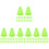 80Pcs Durable Training Marker Cones for Soccer and Drills 4
