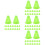 80Pcs Durable Training Marker Cones for Soccer and Drills 7