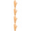 4Pcs Portable Brown Rubber Nail Practice Hand for Realistic Nail Art 10