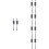 10Pcs Simulation Signal Model Metal ABS Dark Grey for DIY Sand Table 8