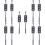 10Pcs Simulation Signal Model Metal ABS Dark Grey for DIY Sand Table 5