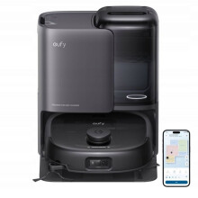 EUFY Omni E25 - Saug-Wisch-Roboter - HydroJet-System - 20.000 Pa - DuoSpiral Entwirrungsbürsten - Alles-in-Einem Station