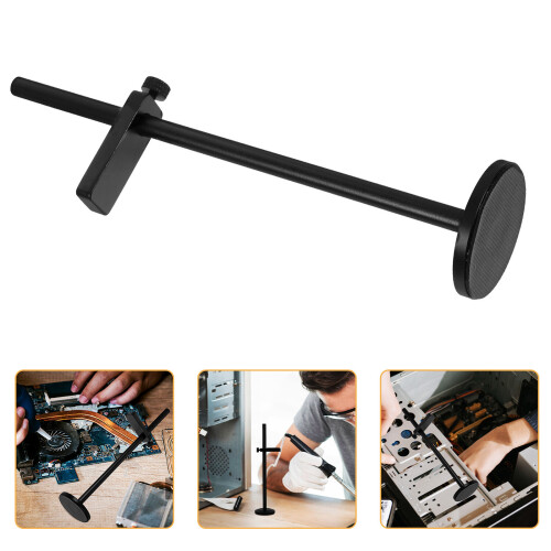 3Pcs Durable GPU Support Bracket Black Metal Vertical GPU Mount