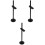 3Pcs Durable GPU Support Bracket Black Metal Vertical GPU Mount 5