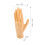 4Pcs Portable Brown Rubber Nail Practice Hand for Realistic Nail Art 11