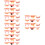 48Pcs Assorted Rubber Scary Fake Teeth Props for Halloween Party 7