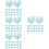 200Pcs Sky-Blue Truffle Paper Wrappers Decorative Chocolate Holders 8