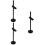 3Pcs Durable GPU Support Bracket Black Metal Vertical GPU Mount 9