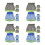 24Pcs Lightweight Reflective Neck Shield Mesh Hard Hat Sun Protection 3