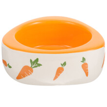 3Pcs Easy Clean Ceramic Hamster Bowls for Small Pet Food and Water