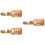 3Pcs Wood Guitar Holder Wall Mount Beige Adjustable Wall Hook Stand 9