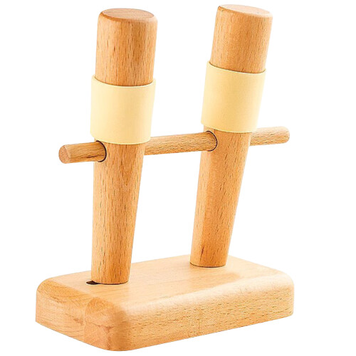 3Pcs Wood Guitar Holder Wall Mount Beige Adjustable Wall Hook Stand