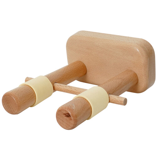 3Pcs Wood Guitar Holder Wall Mount Beige Adjustable Wall Hook Stand 2