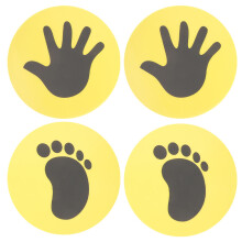 20Pcs Sturdy PVC Football Training Signs Soccer Floor Pads