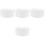 4Pcs White Kitchen Chef Hats Breathable Cloth Uniform Caps for Adults 4