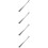 4Pcs Aluminum Alloy Restaurant Ticket Holder Slide Check Rack Silver 4