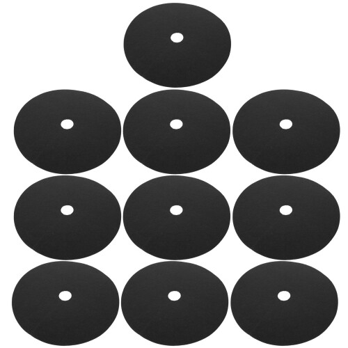30Pcs Black Garden Barrier Non-Woven Cloth Tree Root Protection Mat 1