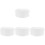 4Pcs White Kitchen Chef Hats Breathable Cloth Uniform Caps for Adults 3