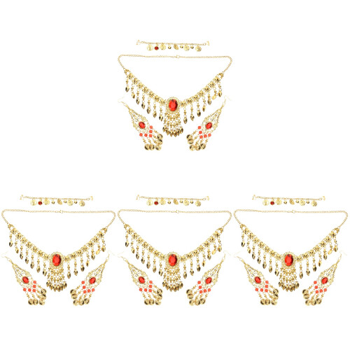 4Sets Cluster En Buikdans Ketting Sieraden Vrouwen 2