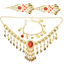 4Sets Cluster En Buikdans Ketting Sieraden Vrouwen