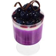 2Pièces Pudding Artificiel Violet Élégant Décor Photo Et Boutique