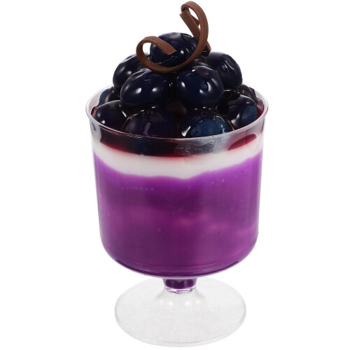 2Pièces Pudding Artificiel Violet Élégant Décor Photo Et Boutique 1