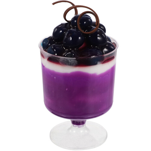 2Pièces Pudding Artificiel Violet Élégant Décor Photo Et Boutique 2