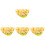 4St Vegetarische Pannenkoek Model PVC Realistisch Multikleur Decor 4