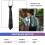 Solid Black Polyester Elastic Slim Necktie Neck Tie for Child 6